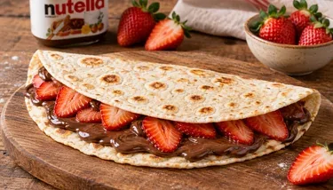 Piadina de Nutella con Frutillas en Castelar